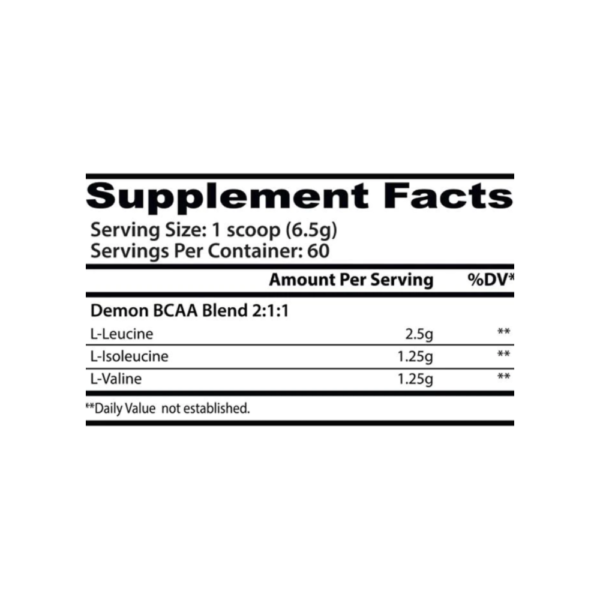 DEMON BCAA 60 SERV INSANE LABZ - Image 2